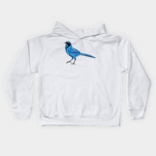 Artwork showing a Turquoise Jay I Kids Hoodie